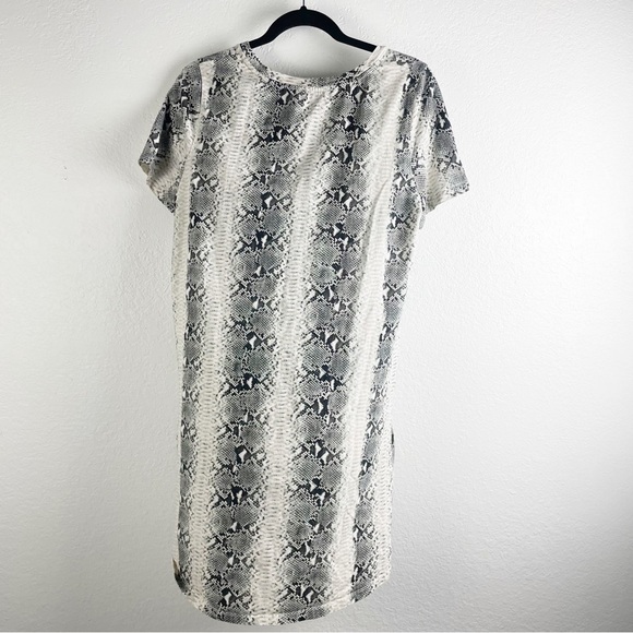 n:philanthropy Leonardo Twist Hem T Shirt Snake Cotton Mini Dress Medium Casual - Picture 3 of 5